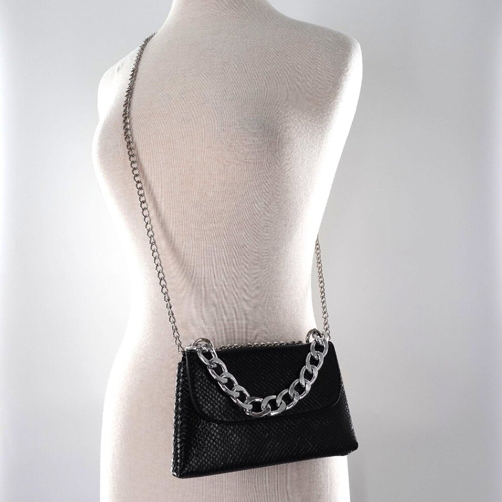 Urban Expressions Teagan Reptile Embossed Vegan Crossbody Shoulder Bag Purse